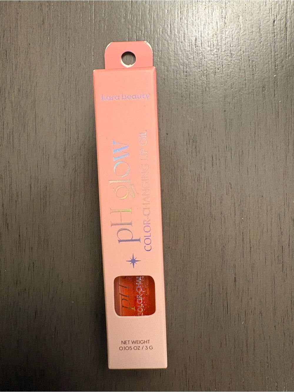 Kara beauty pH Glow Color-Changing Lip Oil in Peach Pink